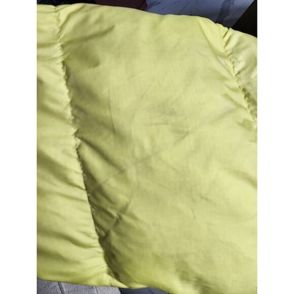 The North Face Nuptse 700 Goose Down Puffer Jacket Pale Yellow Retro 90s Sz XXL - Picture 11 of 13